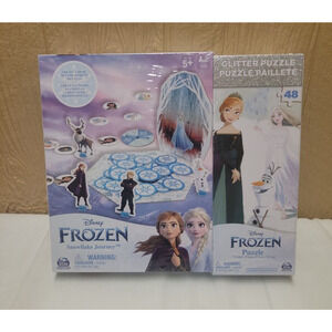 Disney Frozen Snowflakes Journey Game with Glitter Puzzle 48 pcs